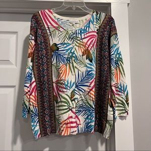 Joseph A. print cardigan